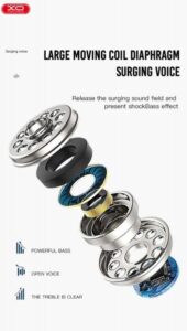 In-ear Handsfree 1.15μ Άσπρο ακουστικό - Image 3